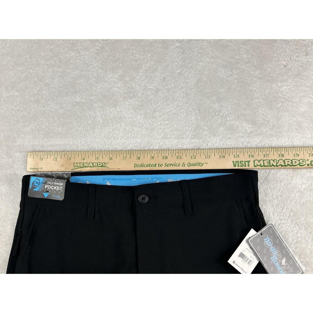 Birdie Bound Golf Pants Mens Size 32x32 Black Flex Waist Straight Fit Casual NWT - Picture 4 of 9